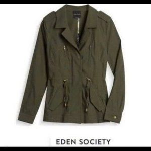 NWOT Eden Society Olive Green Cargo Jacket size S